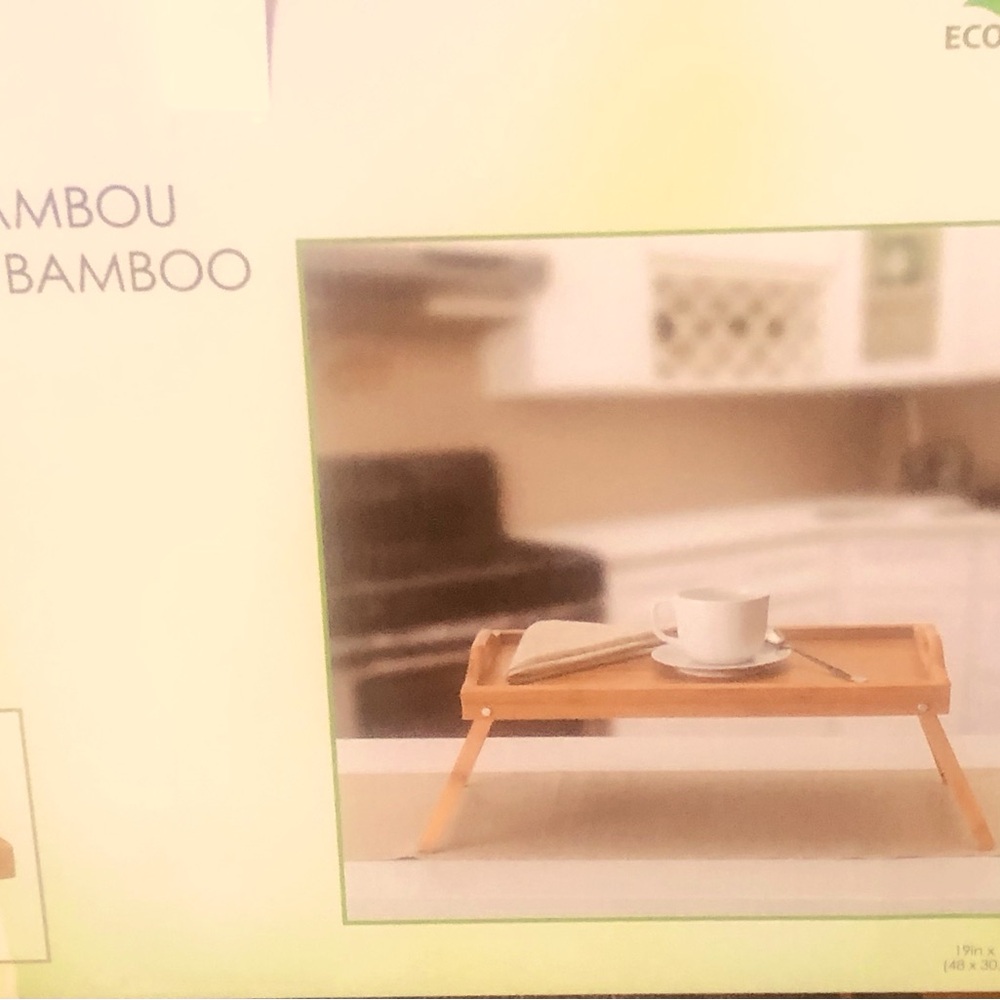 New In Box Bamboo Serving Tray